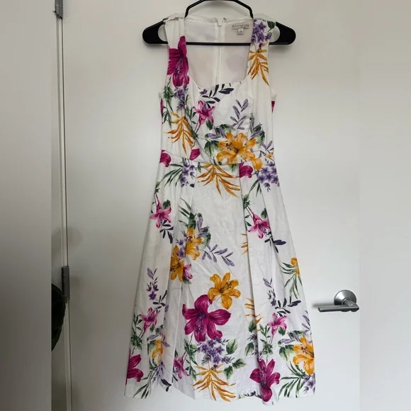 Eva Mendes Floral A Line Dress - Picture 1 of 4